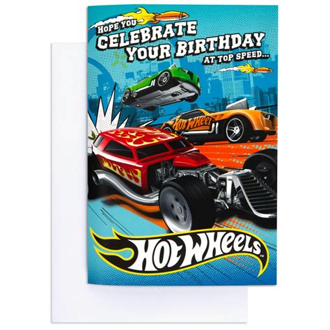 Mattel Hot Wheels Fun Interactive Birthday Card Hallmark Cards Australia