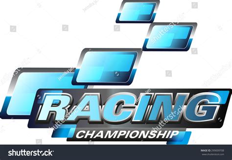 Racing Championship Logo Design Stock Vector Illustration 299009708