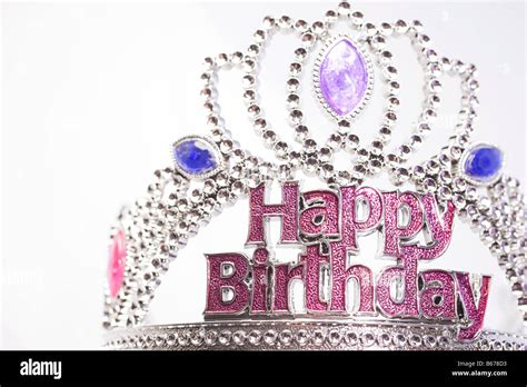 Happy Birthday Crown Stock Photo Alamy