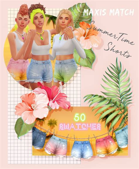 Emmibouquet Summer Time Shorts I Have Seen Many Versions Of Sims
