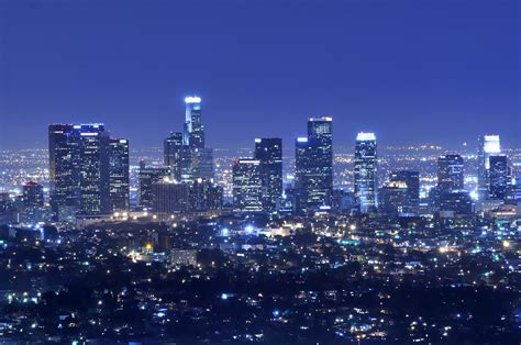 Find the perfect la city skyline stock illustrations from getty images. Los Angeles City Skyline At Night - Collection Licenses