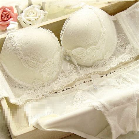 Buy Mingmo 2018 New Sweet Bra White Lace Flower Deep V Push Up Brassiere And