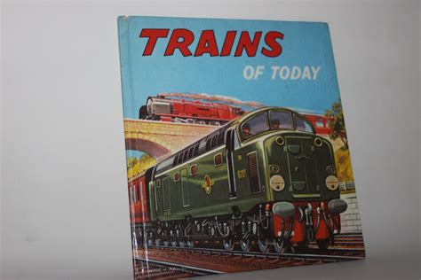 Trains Of Today Vintage Childrens Book Will H Maile Etsy Uk