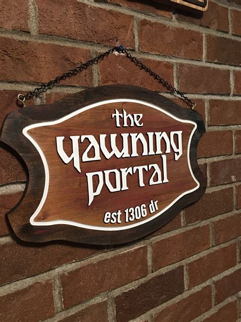 The Yawning Portal Tavern Sign Custom Signs Available Etsy India