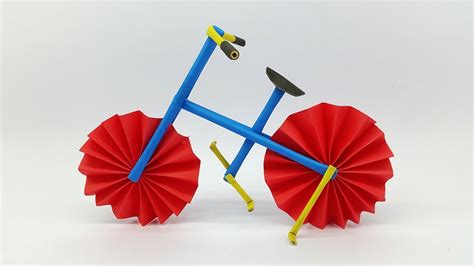 How To Make A Bicycle Using Colors Paper Diy Paper Cycle And Paper