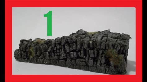 How To Make Miniature Stone Walls Easy Part 1 Youtube