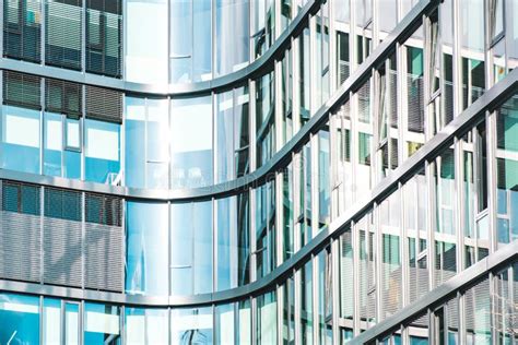 Glass Facade Of Modern Office Building Abstract Business Background