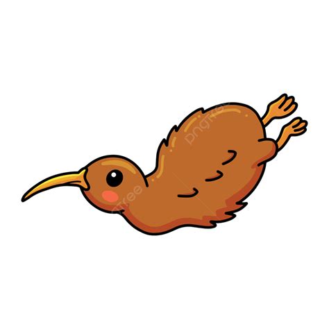 Cute Little Kiwi Bird Cartoon Creature Kid Small Png And Vector With