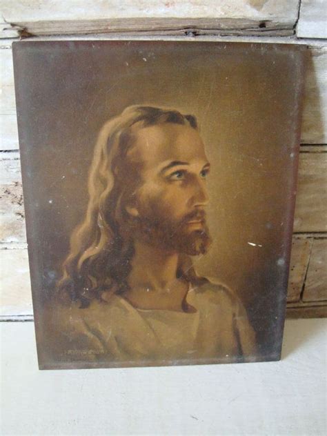 This is a digital download print of my original painting. Vintage Jesus Picture Old Ornate Copyright 1941 | Etsy ...