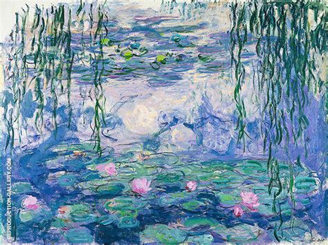Water Lilies 1916 A By Claude Monet Oil Painting Reproduction