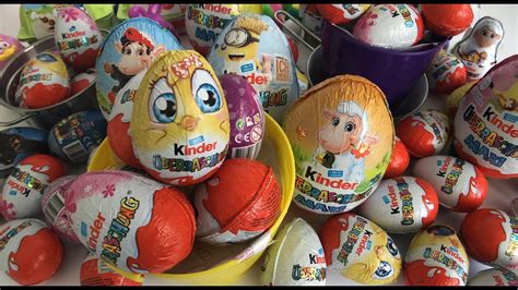 5 Kinder Surprise Eggs Opening And Unboxing Toys For Kids And Babys