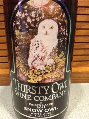 Thirsty Owl Finger Lakes Snow Owl White Wine Info