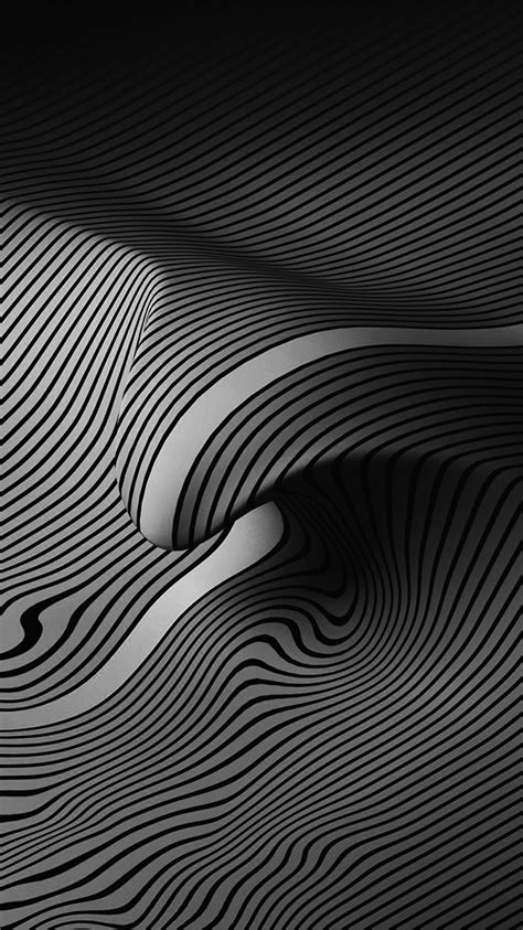 Vy37 Bw Dark Line Digital Abstract Pattern Background Wallpaper