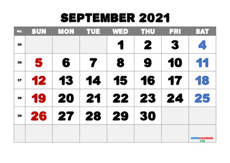 Printable September 2021 Calendar Pdf Template M21alphaecho2