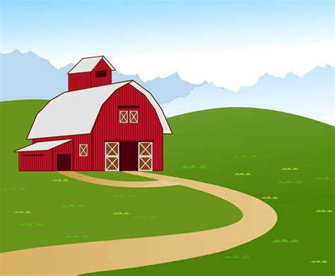 Vector Illustration Of Barn Farm Vector Art And Graphics