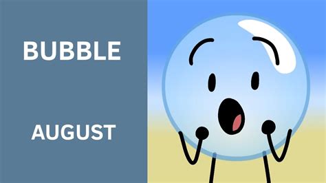 Bfb Character Of The Month Bubble Youtube
