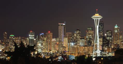 Fileseattle At Night From Kerry Park 8038241068 Wikimedia Commons