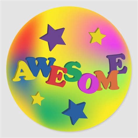 Awesome Classic Round Sticker Zazzle Teacher Stickers Congratulations Images Motivational