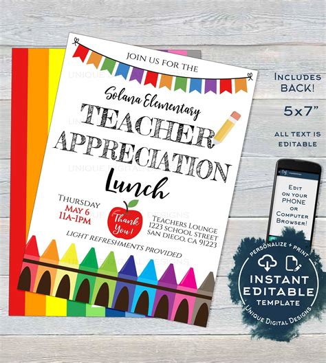 Teachers Day Invitation Card Free Download - Erba Invitation Card