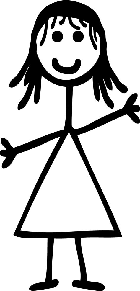 Stick Figure Female Png Isolated Transparent Picture Png Mart