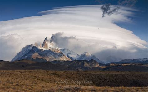 Fitzroy Massif Crazy Cloud And Flying Condor Patagonian Andes Santa
