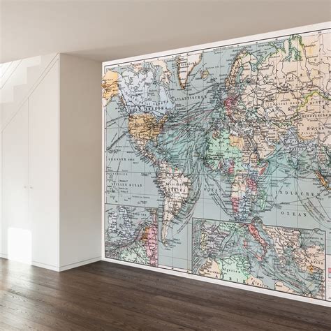 Antique Map Wallpaper Aged World Map Mural Murals Wallpaper Fondo Images And Photos Finder