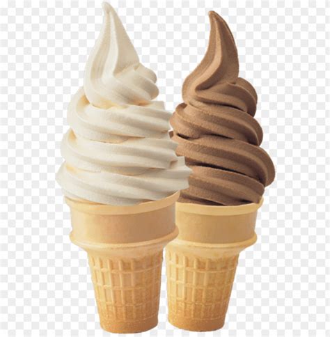 It Also Contains A Ton Of Emulsifiers And Stabilizers Soft Serve Ice Cream Cone PNG Image With