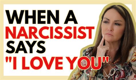 When A Narcissist Says “i Love You”