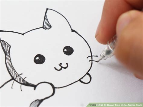 How To Draw Two Cute Anime Cats With Pictures Wikihow