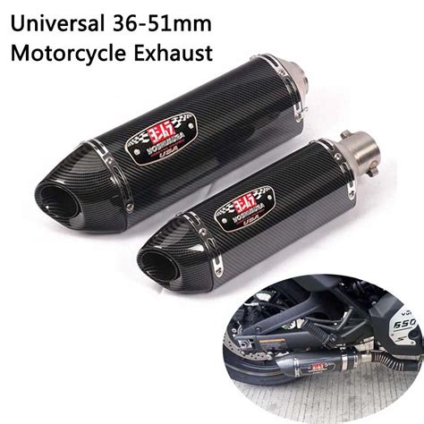 Motorcycle Yoshimura R77 Exhaust Muffler Pipe With Db Killer Universal