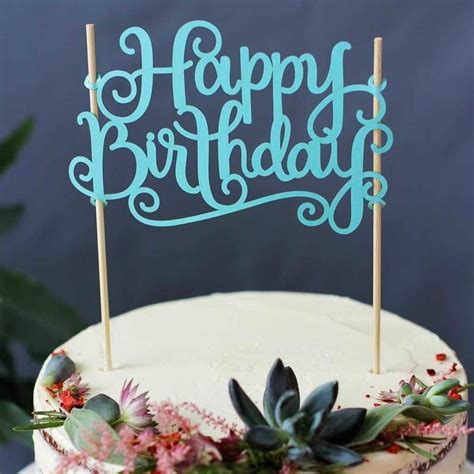 Paper Happy Birthday Cake Topper Happy Birthday Cake Topper Birthday