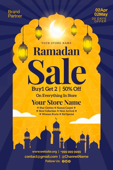 Ramadan Sale Banner Template Postermywall