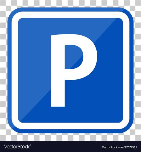 Parking Sign Icon Royalty Free Vector Image Vectorstock