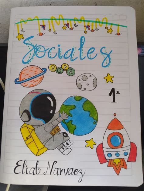Sociales Cuaderno Marcado Doodle Lettering School Projects Lettering