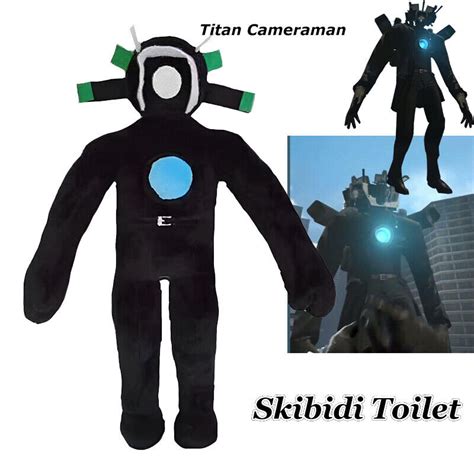 Skibidi Toilet Plush Figure Titan Cameraman Character Soft Stuffed Toy EBay