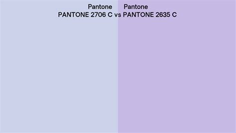 Pantone 2706 C Vs Pantone 2635 C Side By Side Comparison