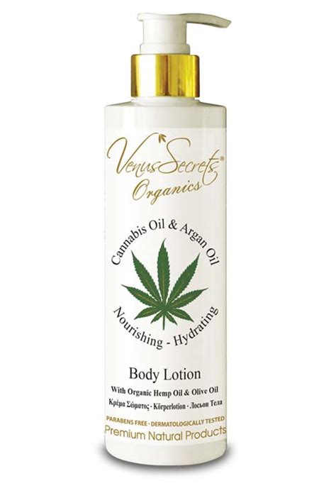 Venus Secrets Organics Cannabis And Argan Oil Body Lotion The Olive Tree