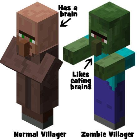 If the zombie horse was wearing a saddle, it would also have been dropped when the zombie horse was killed. minecraft-normal-villager-vs-zombie-villager-guide.jpg?sfvrsn=2 | Patrick's Pinterest | Pinterest
