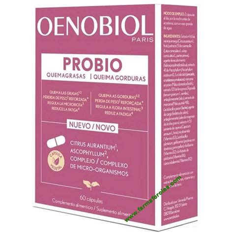 Oenobiol Probio Quemagrasas 60 Cápsulas Farmaferoles