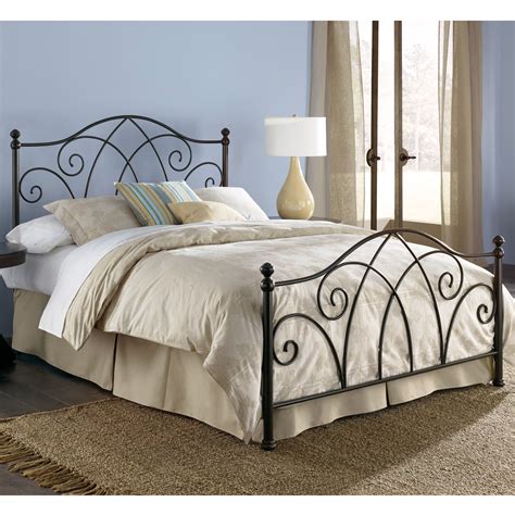 Wrought iron wall sconces add a valuable grounding color for neutral palettes and highlight any wall decorating experiment with some wall decorating ideas and arrangements and layer items so they overlap. Deland Iron Headboard Brown Sparkle Finish Traditional Design