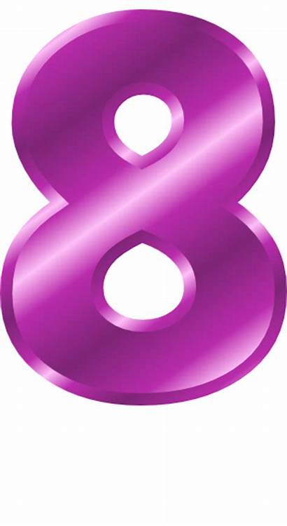 Number Purple Metal Numbers Symbol Signs Alphabets
