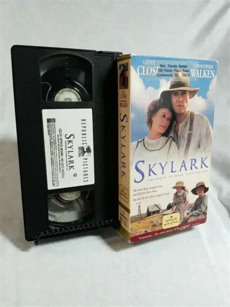 Sarah Plain And Tall 2 Skylark Vhs Video Tape Movie Glenn Close Walken
