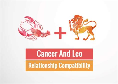 In fact, most of the time, a relationship between a cancer and leo will quickly crash and burn. Cancer And Leo Relationship Compatibility | Revive Zone