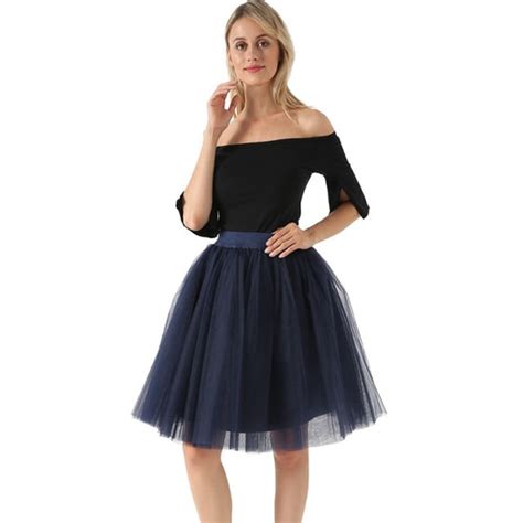 5 Layers 60cm Princess Midi Tulle Pleated Dance Tutu Party Skirts