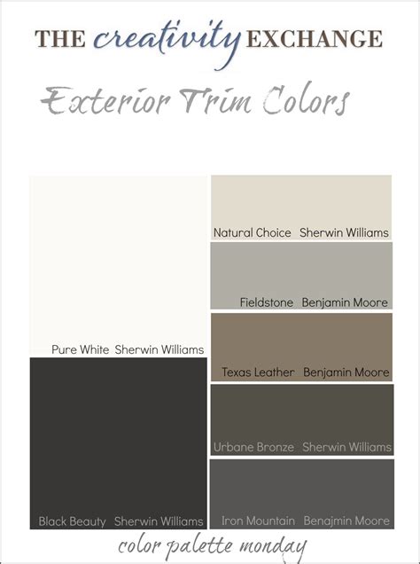 Tips And Tricks For Choosing Exterior Trim Colors Color Palette Monday