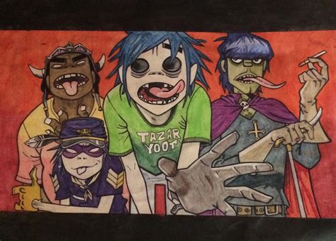 Ancient Gorillaz Drawing By Kimcasualty On Deviantart