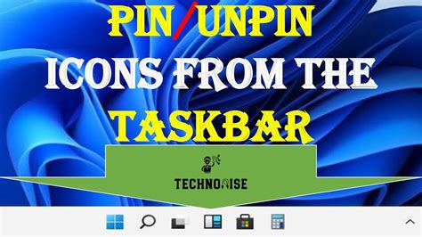 How To Add And Remove Programs Icons From Taskbar Pinunpin Windows