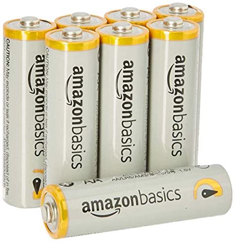 Amazonbasics Aa Performance Alkaline Non Rechargeable Batteries 8 Pack