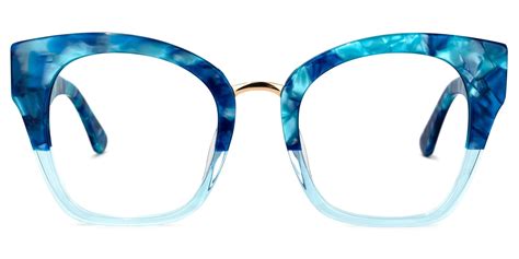 denis cat eye blue glasses zeelool glasses
