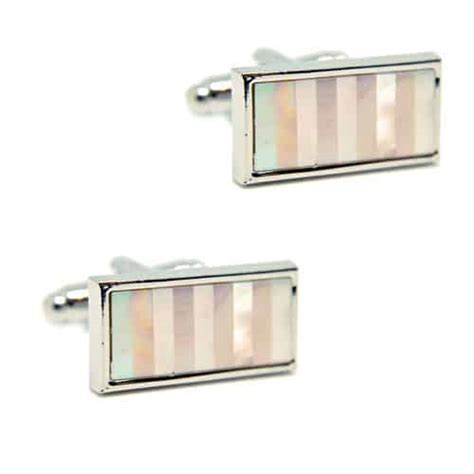 Mother Of Pearl Rectangle Cuff Links Classic Cufflinks The Cufflink